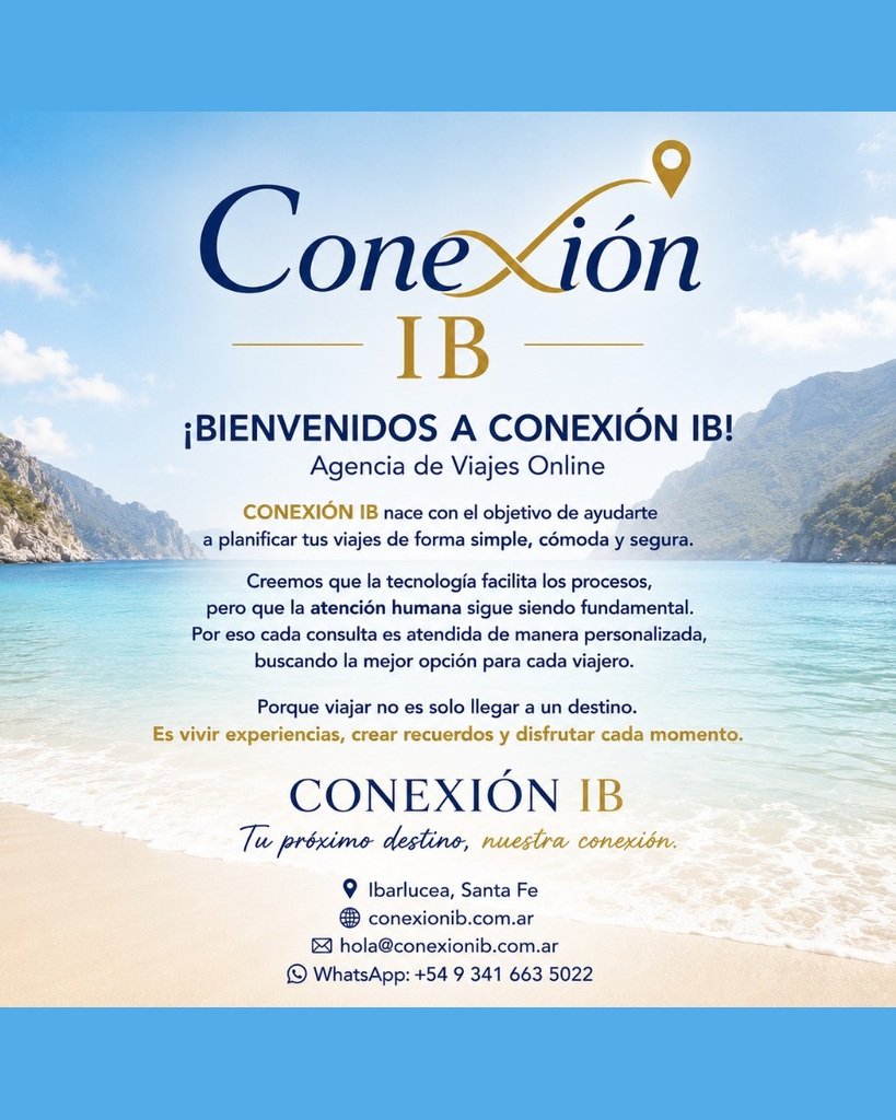 Bienvenidos a Conexión IB — Agencia de viajes online